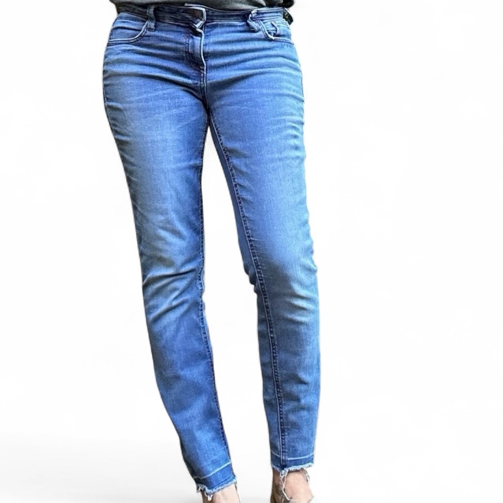 Old Navy Denim Rockstar Super Abkle/Skinny Blue Jeans Size 2